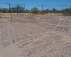 Horse Arena Grading Before